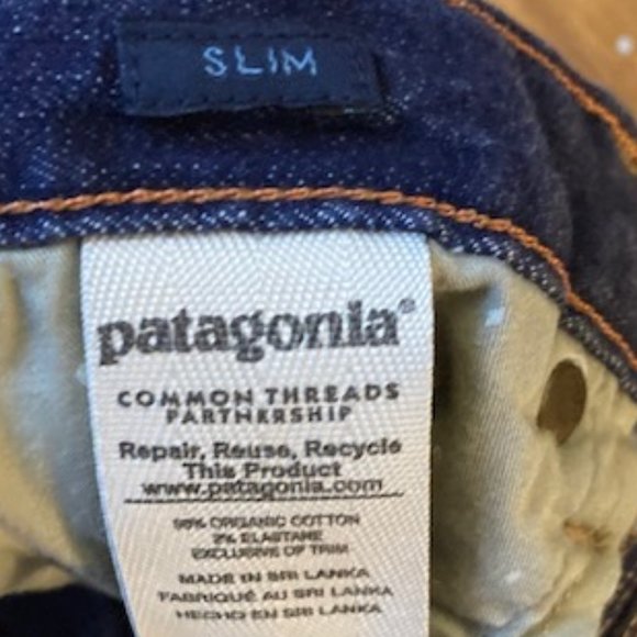 Patagonia Slim Fit Denim Blue Jeans Size 29 - Picture 7 of 7